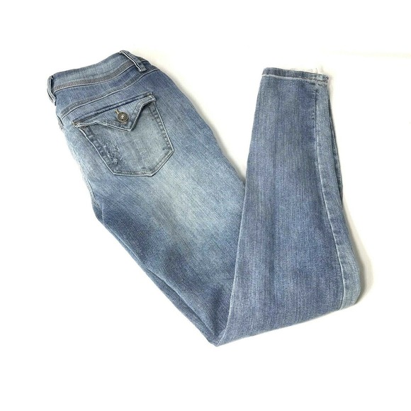Vintage Reunion Rewash Jeans Womens Size 2 Skinny Distressed Destroyed‎ - Picture 8 of 8